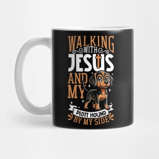 Jesus and dog - Plott Hound Mug